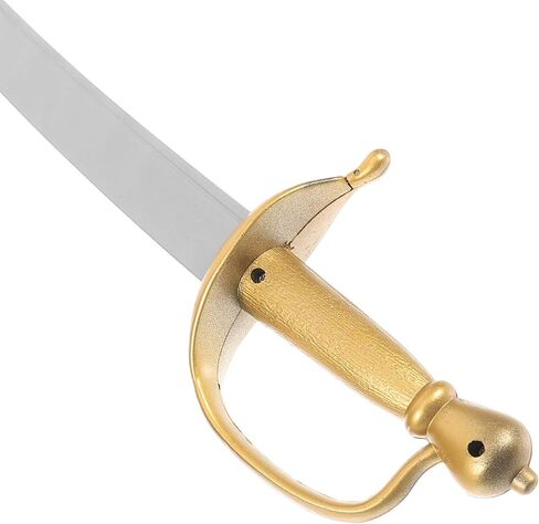 DOITOOL Pirate Costume Accessories Pirate Swords and Eyepatch Set Plastic Swords Props Knight Pirate Halloween Pirate Role Play Costume Props in Saudi Arabia