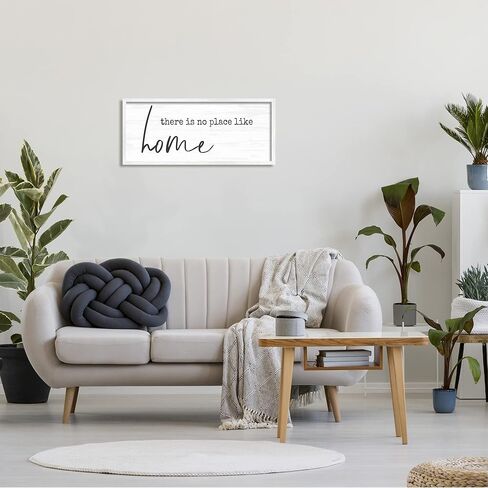 لوحة فنية جدارية مؤطرة من Stupell Industries No Place Like Home، تصميم بواسطة Anna Quach in Kuwait