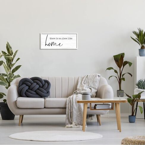 لوحة فنية جدارية مؤطرة من Stupell Industries No Place Like Home، تصميم بواسطة Anna Quach in Kuwait
