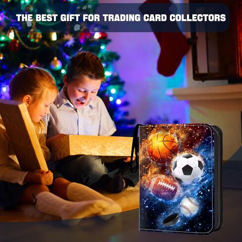 HESPLUS 900 Pockets Football Card Binder, Football Trading Cards Display Case with Football Card Sleeves Card Holder Protectors Set for Football Cards, Sports Cards, Game Cards Collector Album in Kuwait