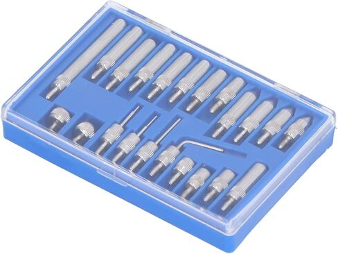 Threaded Point Tip Set, 22Pcs Dial Indicator Points Carbide Probe Test End Tips Indicator Accessory Set with Storage Box UNF 4‑48, Dial Indicators in Saudi Arabia