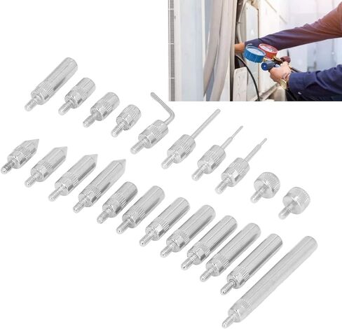 Threaded Point Tip Set, 22Pcs Dial Indicator Points Carbide Probe Test End Tips Indicator Accessory Set with Storage Box UNF 4‑48, Dial Indicators in Saudi Arabia