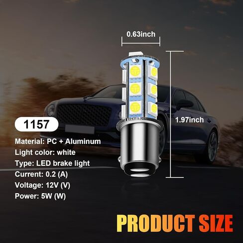 4 PCS Car 1156 LED Turn Signal Lights, 1.9 x 0.6 Single Contact 5050-18SMD 360 Degree Surround Lighting Bulb, Shock-resistant Energy-saving 80000H Bulb Replacement, Universal for Cars (Blue) in Saudi Arabia