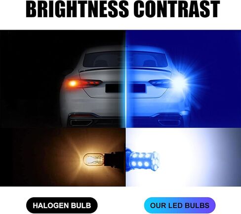4 PCS Car 1156 LED Turn Signal Lights, 1.9 x 0.6 Single Contact 5050-18SMD 360 Degree Surround Lighting Bulb, Shock-resistant Energy-saving 80000H Bulb Replacement, Universal for Cars (Blue) in Saudi Arabia