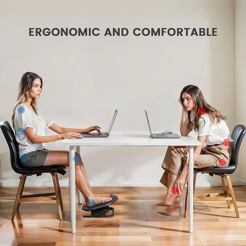 مسند قدم ProtoArc قابل للتعديل تحت المكتب، مقعد مريح للقدم تحت المكتب في العمل مع التدليك، مسند للقدمين تحت المكتب مع وسادات غير قابلة للانزلاق، يحمل بحد أقصى 44 رطلًا، وتخفيف آلام الساق للمكتب المنزلي in Kuwait