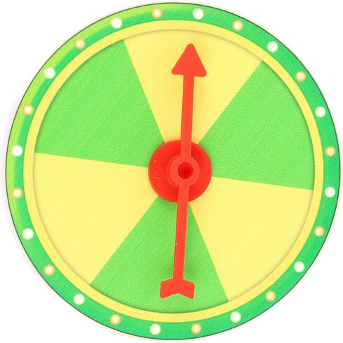 Toyvian Wheel Game Cart Wheels Turntable Prize Wheel DIY Blank Wall Prize Wheel Rotating Arrows Math for Carnival and Trade Show Win The Fortune Game Yellow Green Wheels Ticket in Saudi Arabia