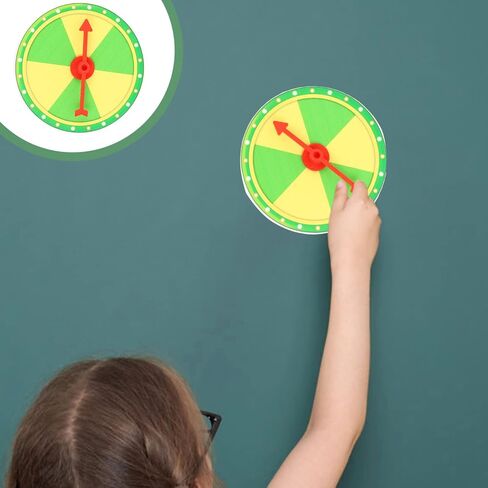 Toyvian Wheel Game Cart Wheels Turntable Prize Wheel DIY Blank Wall Prize Wheel Rotating Arrows Math for Carnival and Trade Show Win The Fortune Game Yellow Green Wheels Ticket in Saudi Arabia