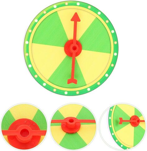 Toyvian Wheel Game Cart Wheels Turntable Prize Wheel DIY Blank Wall Prize Wheel Rotating Arrows Math for Carnival and Trade Show Win The Fortune Game Yellow Green Wheels Ticket in Saudi Arabia