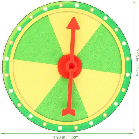 Toyvian Wheel Game Cart Wheels Turntable Prize Wheel DIY Blank Wall Prize Wheel Rotating Arrows Math for Carnival and Trade Show Win The Fortune Game Yellow Green Wheels Ticket in Saudi Arabia