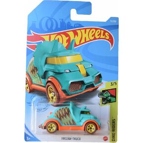 Hot Wheels Tricera Truck, [Green] 71/250 Dino Riders 3/5 in Saudi Arabia