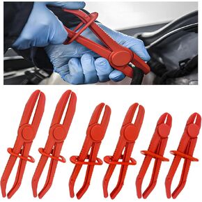 6 قطع من كماشة خرطوم المشبك، 3 أدوات مشبك خرطوم بلاستيكي مقاس 3 مع مشبك قفل آمن، خط مقاوم للحرارة كماشة لخراطيم تبريد مشعاع الغاز، ملحقات السيارة (أزرق) in Kuwait