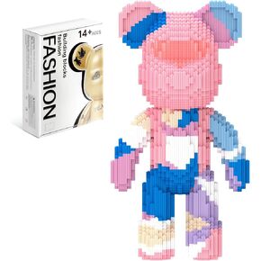 Bear Building Blocks (4500PCS) | 700% Bear Display Model | Micro 3D Animal Building Blocks | Fluorescence Design for Adults & Kids | Idea for Home & Office Decor | in Saudi Arabia