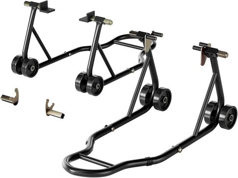 Motorcycle Stand Lift,850 lbs Capacity Motorcycle Stands Front and Rear Combo,Universal Wheel Lift Stand with U+L Adjustable Swingarm Spool for Most Honda,Yamaha,Ducati,Kawasaki,Suzuki,BMW in Saudi Arabia