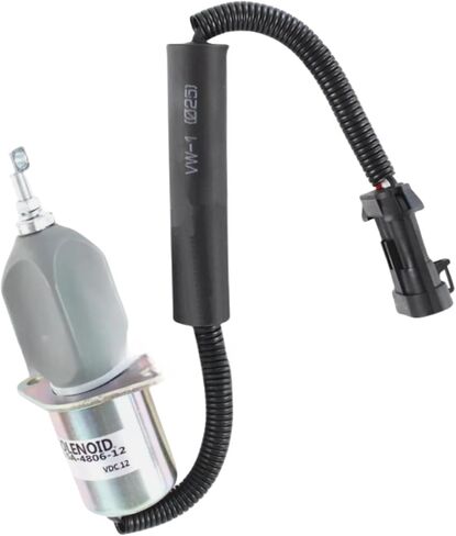 12V Stop Solenoid SA-4806-12 For Kubota V2203 Engine Excavator KX161-2 KX101 KX151 B1550 F2000 GV3160 KX101 L2550 R410 Aftermarket Parts in Saudi Arabia