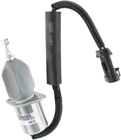 12V Stop Solenoid SA-4806-12 For Kubota V2203 Engine Excavator KX161-2 KX101 KX151 B1550 F2000 GV3160 KX101 L2550 R410 Aftermarket Parts in Saudi Arabia