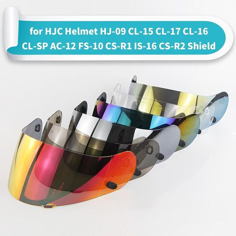 HJ-09 خوذة قناع استبدال لـ HJ-09 CL-12 CL-15 CL-17 CL-16 CL-SP CL-ST AC-10 AC-12 FS-10 FS-15 IS-16 CS-R1 CS-R2 CS-R3 CS-12 FG-15 TR-1 دراجة نارية خوذة قناع الوجه درع الحماية من الأشعة فوق البنفسجية in Kuwait