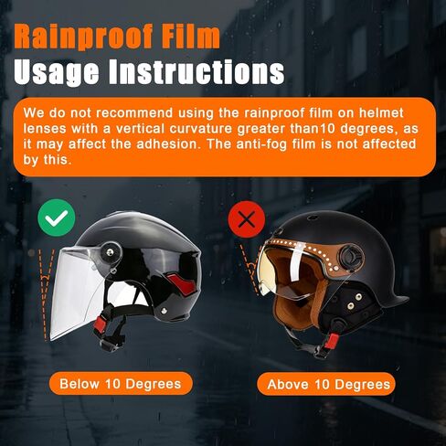 Universal Anti Fog Film for Motorcycle Helmet Visors,Helmet Visor Protector Anti Fog Sticker for Cold Mornings and Rainy Days,(2-Pack) in Saudi Arabia