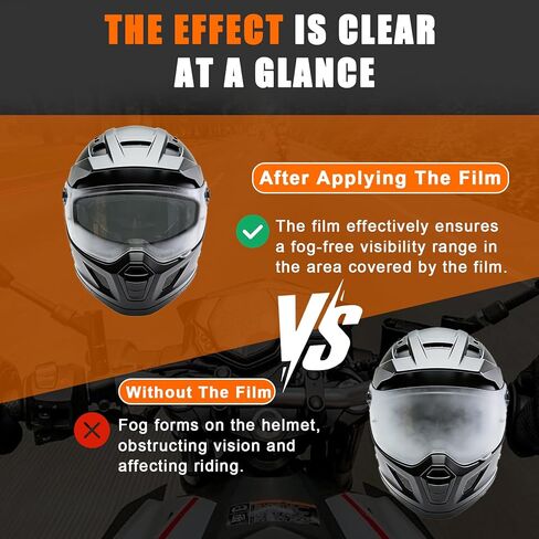Universal Anti Fog Film for Motorcycle Helmet Visors,Helmet Visor Protector Anti Fog Sticker for Cold Mornings and Rainy Days,(2-Pack) in Saudi Arabia