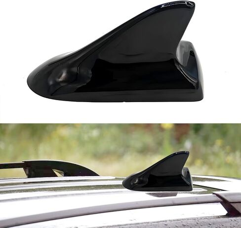 Car Shark Fin Universal Antenna, Shark Fin Antenna, Shark Fin Antenna Cover, Waterproof and Rust-Proof, Durable, Suitable for Most Cars, Trucks, SUVs, Etc (Black) in Saudi Arabia