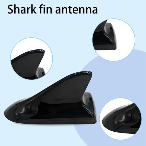 Car Shark Fin Universal Antenna, Shark Fin Antenna, Shark Fin Antenna Cover, Waterproof and Rust-Proof, Durable, Suitable for Most Cars, Trucks, SUVs, Etc (Black) in Saudi Arabia