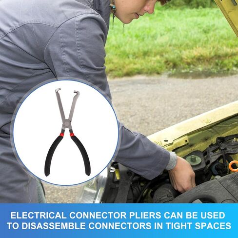 al Disconnect Pliers, Automotive al Connector Pliers Spark Plug Car Plug for Easily Disconnection The Locking-Push Tab Connector(Black) in Saudi Arabia