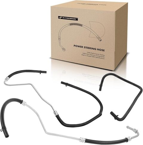 A-Premium Power Steering Hose Return Hose Line Assembly Compatible with Ford F-250 Super Duty 2001-2004 F-350/F-450/F-550 Super Duty 1999-2004 2-PC Set in Saudi Arabia