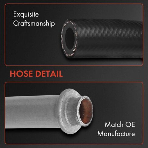 A-Premium Power Steering Hose Return Hose Line Assembly Compatible with Ford F-250 Super Duty 2001-2004 F-350/F-450/F-550 Super Duty 1999-2004 2-PC Set in Saudi Arabia