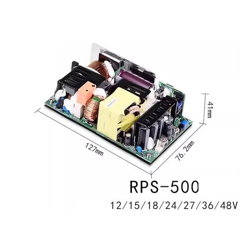 1 قطعة RPS-500 12 فولت 15 فولت 18 فولت 24 فولت 27 فولت 36 فولت 48 فولت 500 واط الطبية إطار مفتوح مصدر الطاقة PCB نوع فارغ (RPS-500-18V) in Saudi Arabia