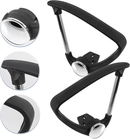 Veemoon 2pcs Office Chair Arm Rest Replacement Computer Chair Armrest Gaming Accessories in Saudi Arabia