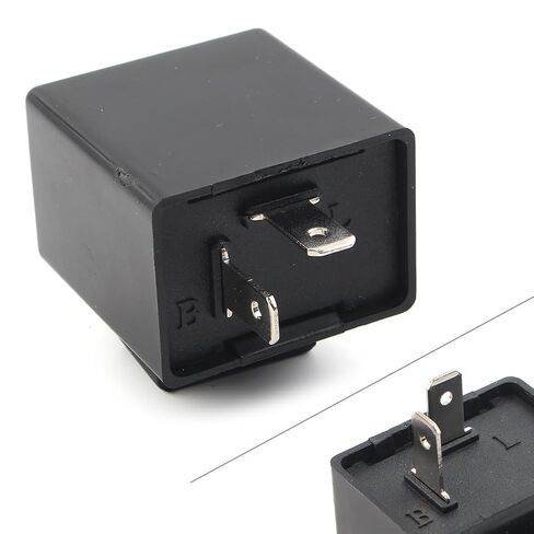 GZYF 2 Pin 12V 0.02A-12A Electronic LED Flasher Relay Fix for Honda Grom 125 2014-2018 2019 2020 Turn Signal Light Fast Hyper Flash Motorcycle Scooter in Saudi Arabia