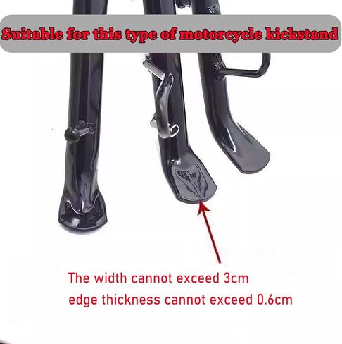 Motorcycle Kickstand Plate for Honda CTX 1300 2014-2019, Aluminum Alloy Kickstand Pad Support Accessory with Hex Wrench, Side Stand Extension, Anti-Skid Enlarged Base,C Red in Saudi Arabia