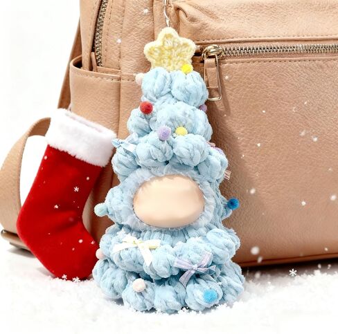 ملابس عيد الميلاد لدمية LABUBU مقاس 17 سم (بدون دمية)، ملابس شجرة عيد الميلاد قطعة واحدة مصنوعة يدويًا - كرات وأقواس، ملحقات عيد الميلاد لـ LABUBU، ملفوفة بشكل مثالي (أخضر) in Kuwait