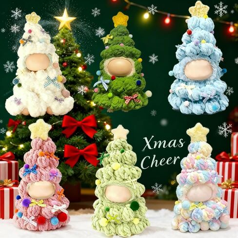 ملابس عيد الميلاد لدمية LABUBU مقاس 17 سم (بدون دمية)، ملابس شجرة عيد الميلاد قطعة واحدة مصنوعة يدويًا - كرات وأقواس، ملحقات عيد الميلاد لـ LABUBU، ملفوفة بشكل مثالي (أخضر) in Kuwait