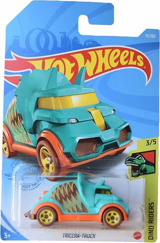 Hot Wheels Tricera Truck, [Green] 71/250 Dino Riders 3/5 in Saudi Arabia