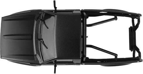 Hard Pickup Truck Body Shell with Bed Rack, Compatible with 1/24 Scale RC Crawler Axial SCX24 C10 Bronco Wrangler 4Runner Upgrade Parts (Black) in Saudi Arabia