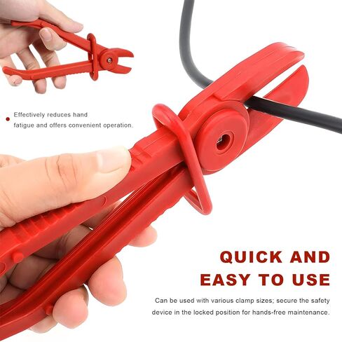 6 قطع من كماشة خرطوم المشبك، 3 أدوات مشبك خرطوم بلاستيكي مقاس 3 مع مشبك قفل آمن، خط مقاوم للحرارة كماشة لخراطيم تبريد مشعاع الغاز، ملحقات السيارة (أزرق) in Kuwait