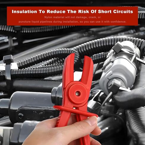 6 قطع من كماشة خرطوم المشبك، 3 أدوات مشبك خرطوم بلاستيكي مقاس 3 مع مشبك قفل آمن، خط مقاوم للحرارة كماشة لخراطيم تبريد مشعاع الغاز، ملحقات السيارة (أزرق) in Kuwait