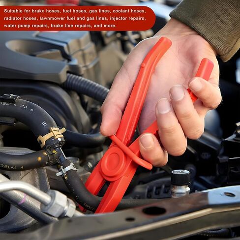 6 قطع من كماشة خرطوم المشبك، 3 أدوات مشبك خرطوم بلاستيكي مقاس 3 مع مشبك قفل آمن، خط مقاوم للحرارة كماشة لخراطيم تبريد مشعاع الغاز، ملحقات السيارة (أزرق) in Kuwait