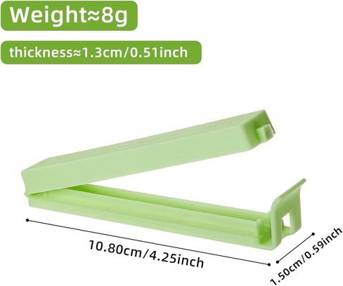 16Pcs Plastic Chip Clips for Food Packages, Curved Design Sealing Bag Clips for Food, Kitchen and Home,(4 Colors, 2.28") in Saudi Arabia