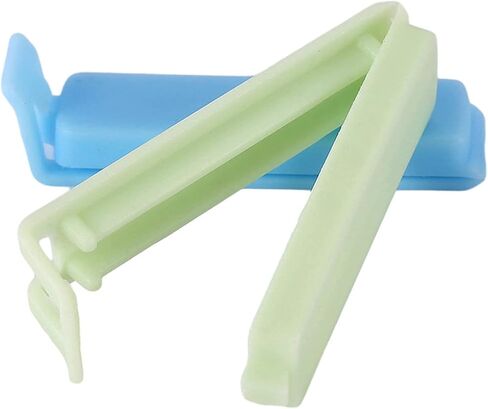 16Pcs Plastic Chip Clips for Food Packages, Curved Design Sealing Bag Clips for Food, Kitchen and Home,(4 Colors, 2.28") in Saudi Arabia