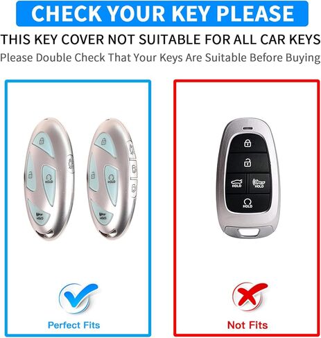 QBUC for Hyundai Key Fob Cover with Key Chain, Upper Leather + Soft TPU Car Key Case for Hyundai Ioniq 6 Grandeur GN7 KONA Elanrtra Santa Fe Tucson (2023-2025) Sonata (Brown, 5 Buttons) in Saudi Arabia