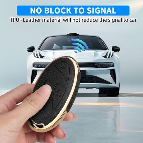 QBUC for Hyundai Key Fob Cover with Key Chain, Upper Leather + Soft TPU Car Key Case for Hyundai Ioniq 6 Grandeur GN7 KONA Elanrtra Santa Fe Tucson (2023-2025) Sonata (Brown, 5 Buttons) in Saudi Arabia