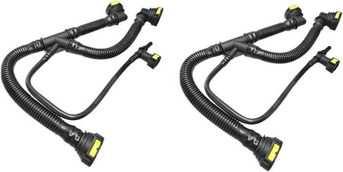 2X Car Engine Crankcase Breather Hose Pipes Compatible with Peugeot 206 207 307 308 408 Compatible with Citroen 1.6 16V 1192W0 9675884280 in Saudi Arabia