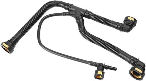 2X Car Engine Crankcase Breather Hose Pipes Compatible with Peugeot 206 207 307 308 408 Compatible with Citroen 1.6 16V 1192W0 9675884280 in Saudi Arabia
