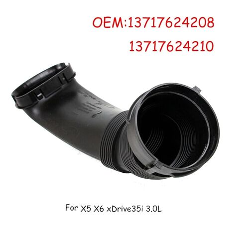 أنبوب دخول الهواء النظيف خرطوم القناة متوافق مع BMW X5 11-13 X6 08-14 XDrive35I 3.0L Turbo 13717624210 13717624208 in Kuwait