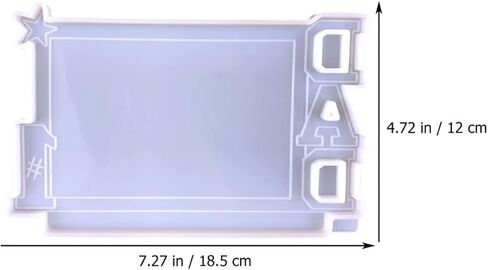 Angoily DIY Photo Frame Mold for Father's Day Art Craft Mold Set Non-Stick Handmade Frame Silicone Dec in Saudi Arabia