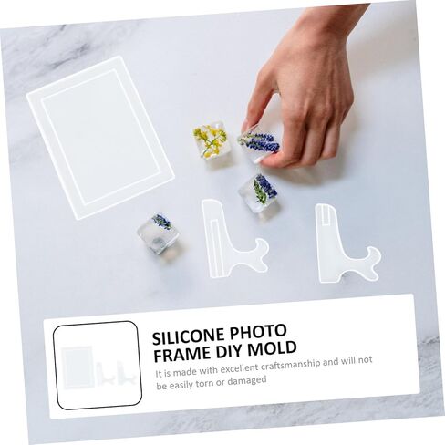 Uonlytech 1set Photo Frame Tool Silicone Epoxy Mold for Crafting Unique Frames Easy to Use Lightweight and Flexible for Creative Home Decor and in Saudi Arabia