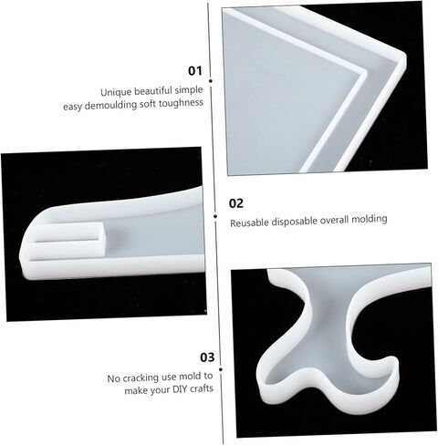 Uonlytech 1set Photo Frame Tool Silicone Epoxy Mold for Crafting Unique Frames Easy to Use Lightweight and Flexible for Creative Home Decor and in Saudi Arabia