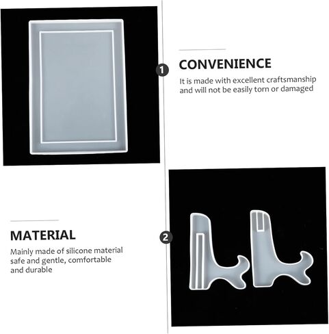 Uonlytech 1set Photo Frame Tool Silicone Epoxy Mold for Crafting Unique Frames Easy to Use Lightweight and Flexible for Creative Home Decor and in Saudi Arabia