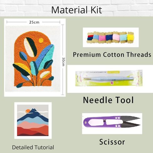 Craftdiam Beginner Perforator Kit - طقم تطريز ختم للبالغين - طقم DIY - ديكور بسيط للحائط | ديكور المنزل - هدية نسائية - هدية عيد الحب (أخضر) in Saudi Arabia